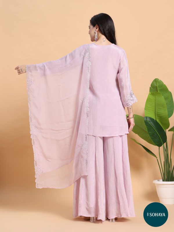 Tammanah Lavender Designer Suit Set Lavender