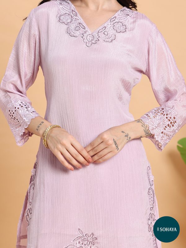 Tammanah Lavender Designer Suit Set Lavender